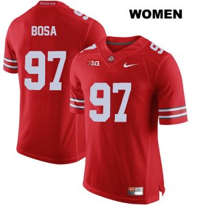 Women's NCAA Ohio State Buckeyes Nick Bosa #97 College Stitched Authentic Nike Red Football Jersey RG20K51YX